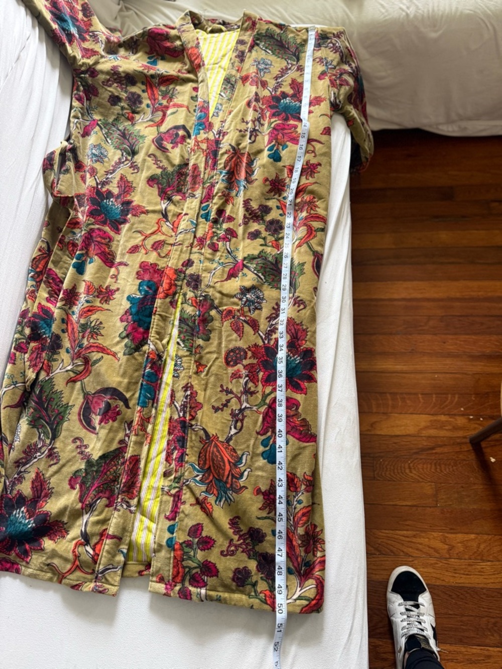 Floral Patterned Long Sweater Cardigan - Picture 4 of 12